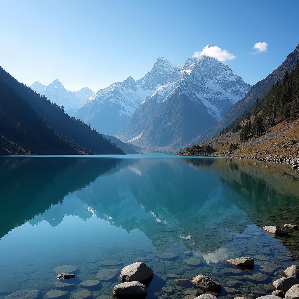 Deoria Tal with Chaukhamba Reflection