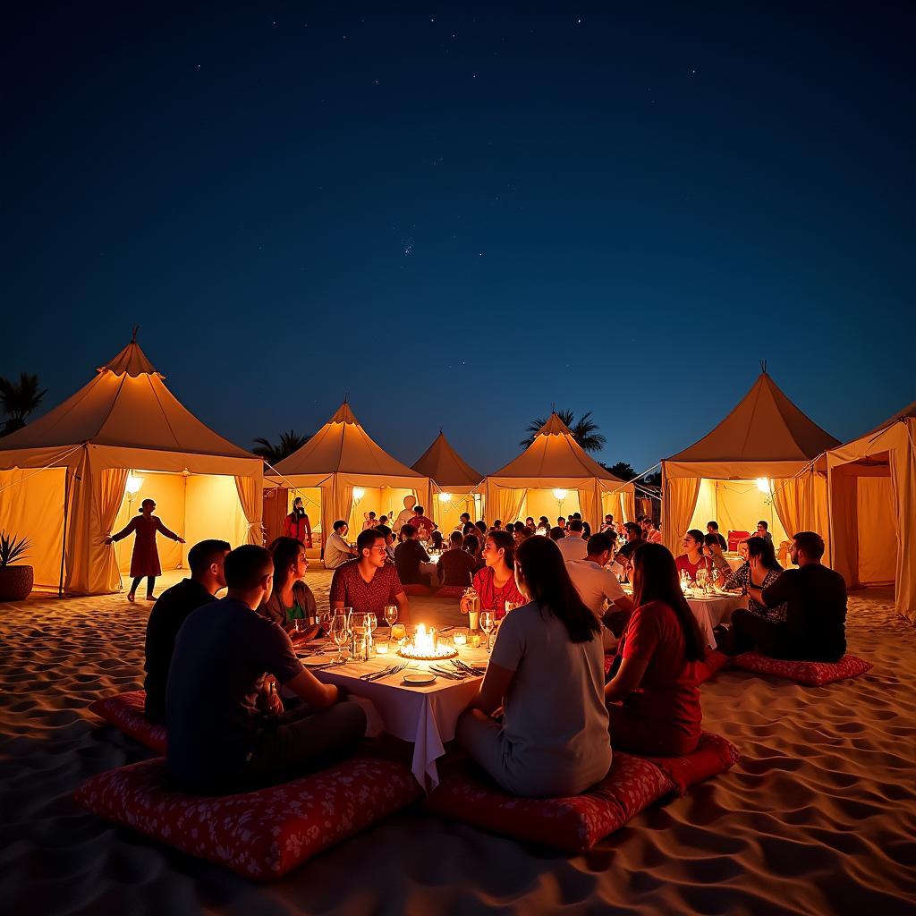 Dubai Desert Safari Night Camp Under the Stars