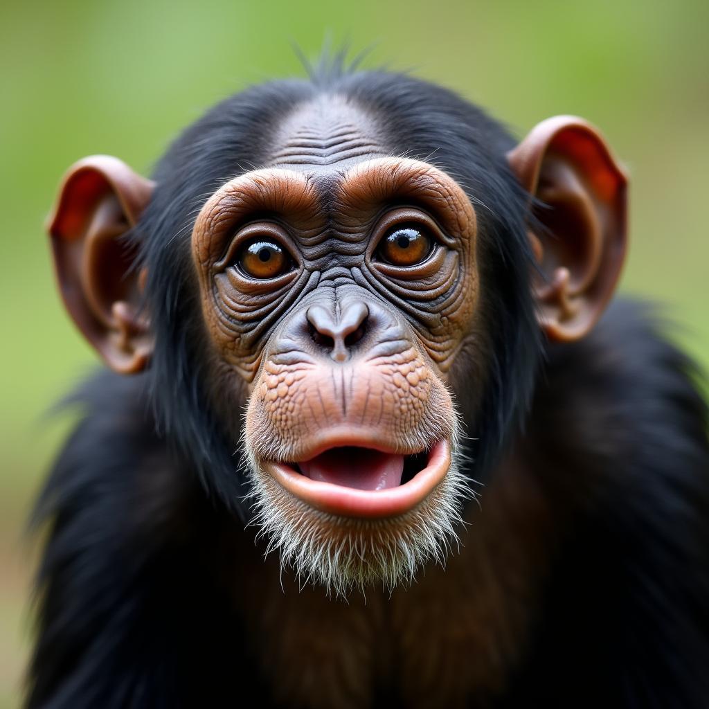 Rescued Chimpanzee at Entebbe Animal Orphanage