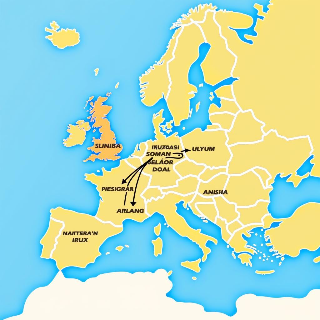 10 Country Europe Tour Route Map