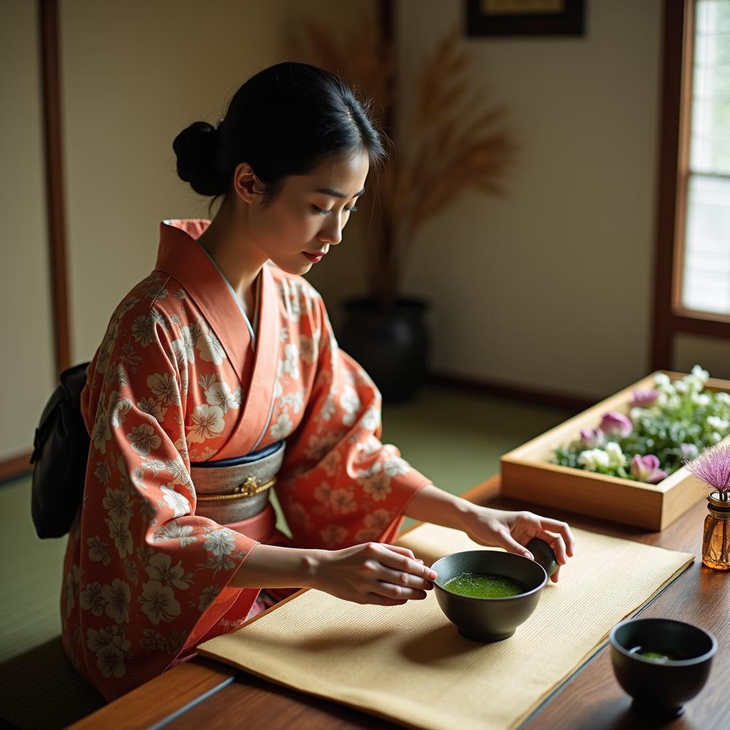 Immersing in Japanese Tea Ceremony