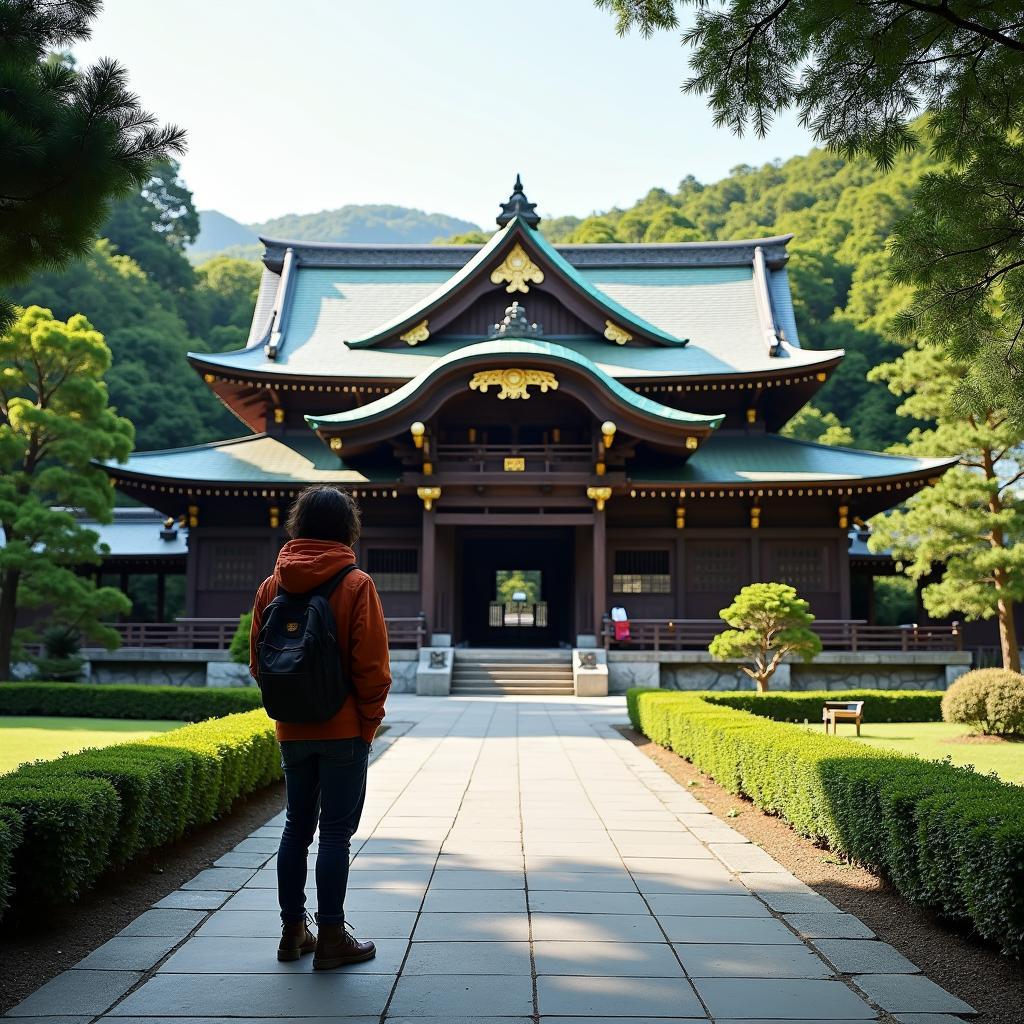 Exploring ancient temples in Kyoto, Japan