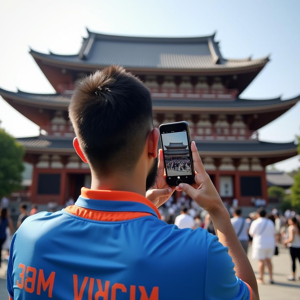 Exploring Japan's cultural landmarks in between cricket matches