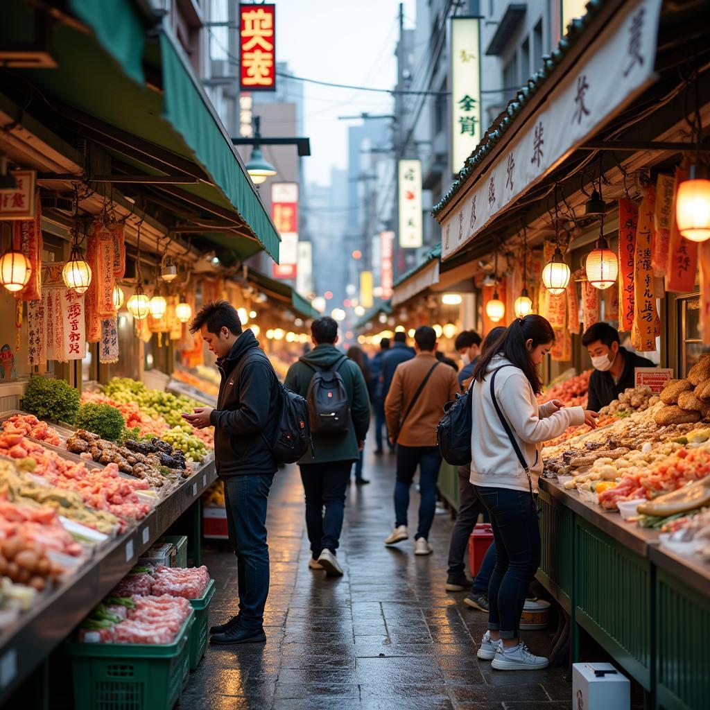 Exploring vibrant Japanese markets