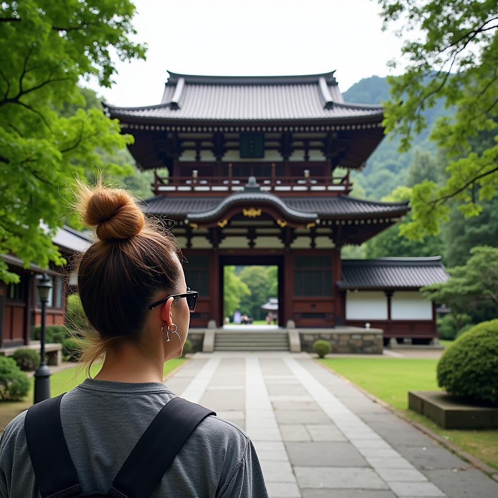 Exploring a Japanese Temple