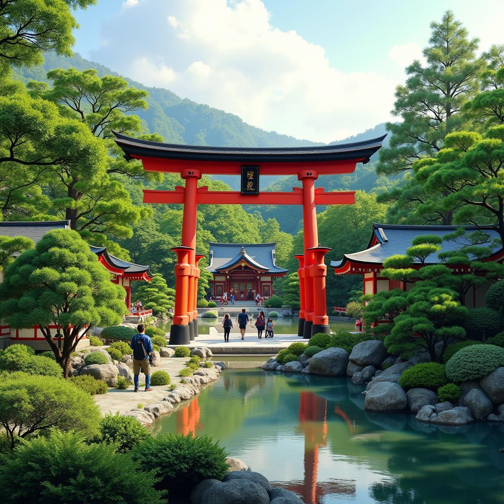 Exploring serene Japanese temples and gardens