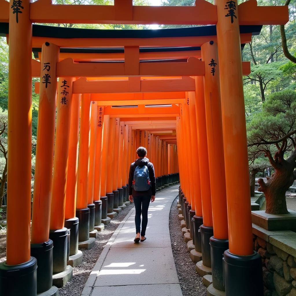 Exploring Kyoto's ancient temples and serene gardens, capturing the essence of traditional Japan.