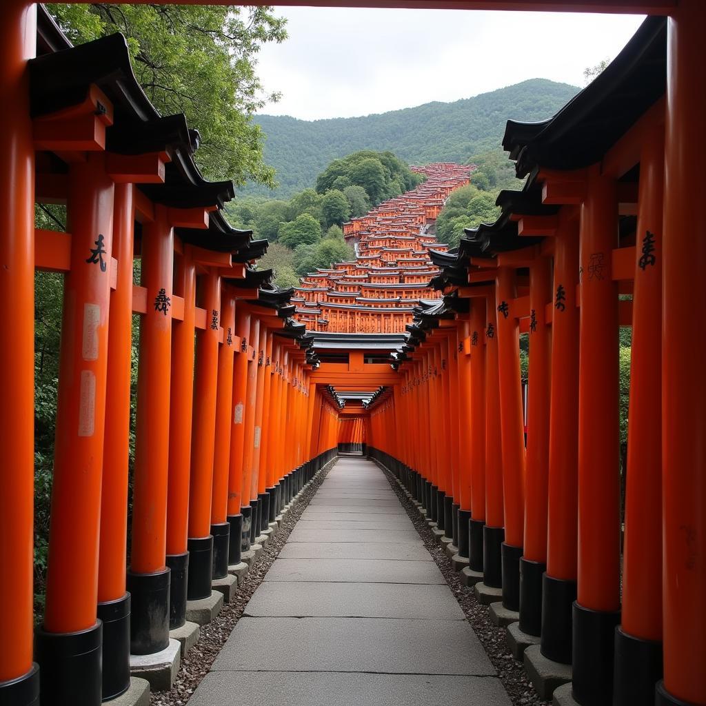 Exploring ancient temples in Kyoto