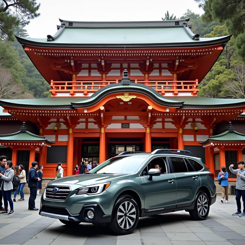 Exploring Kyoto Temples in a Subaru