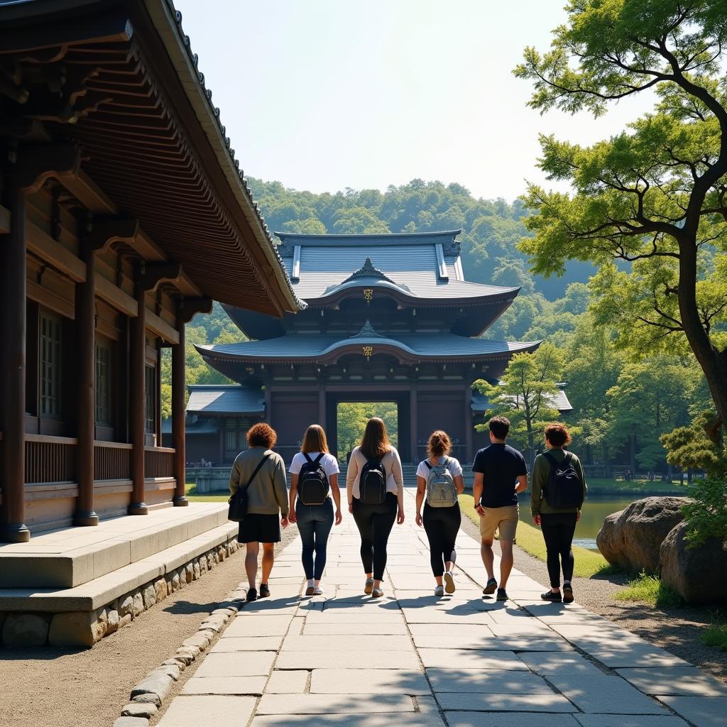 Exploring Kyoto Temples with Air Vision