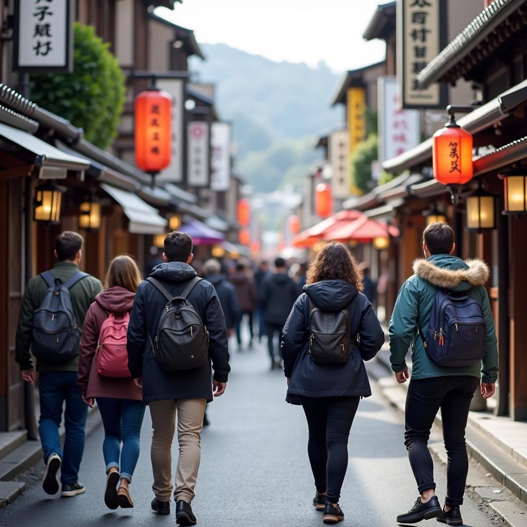 Exploring the vibrant streets of Kyoto with A&M Charters & Tours