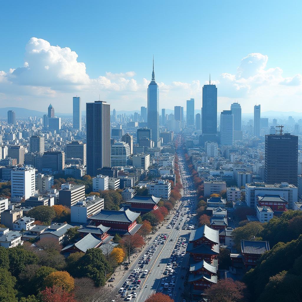 Exploring the vibrant Tokyo cityscape