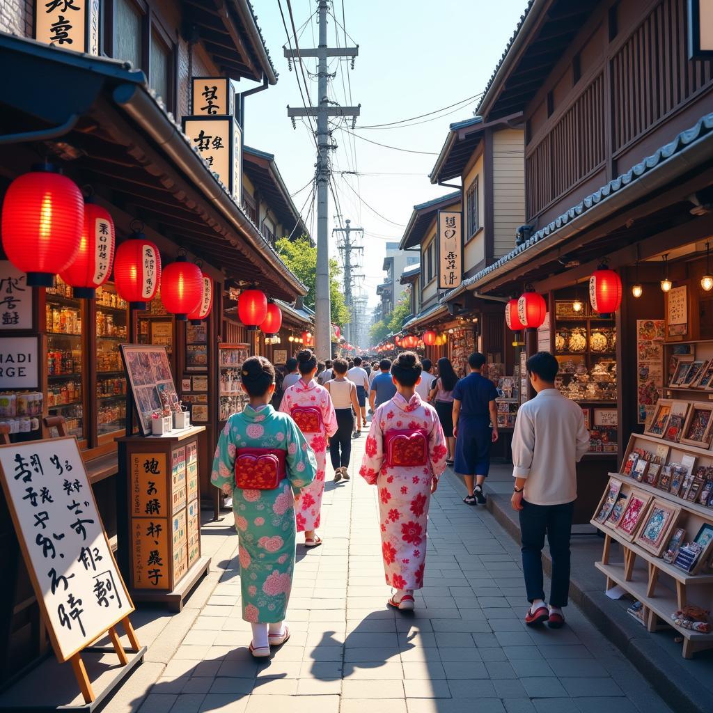 Exploring a Traditional Japanese Street