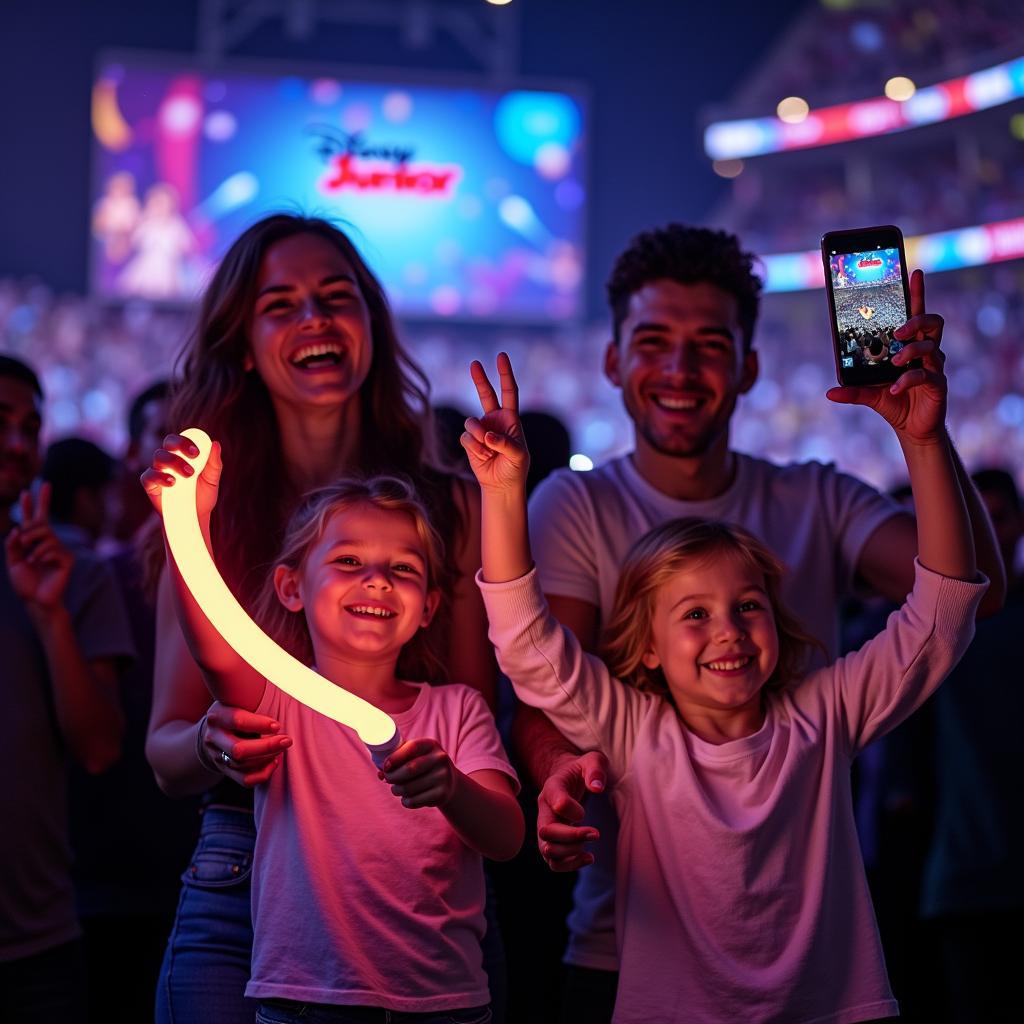 Family Enjoying Disney Junior Live Show