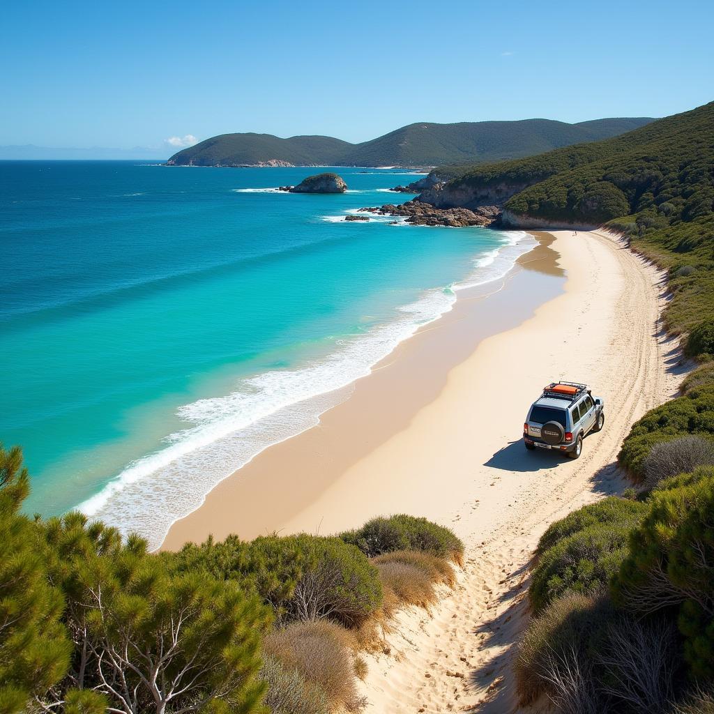 Fraser Island 4WD Adventure on the Beach