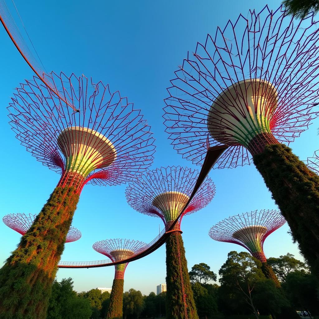 Gardens by the Bay Supertree Grove during the Day