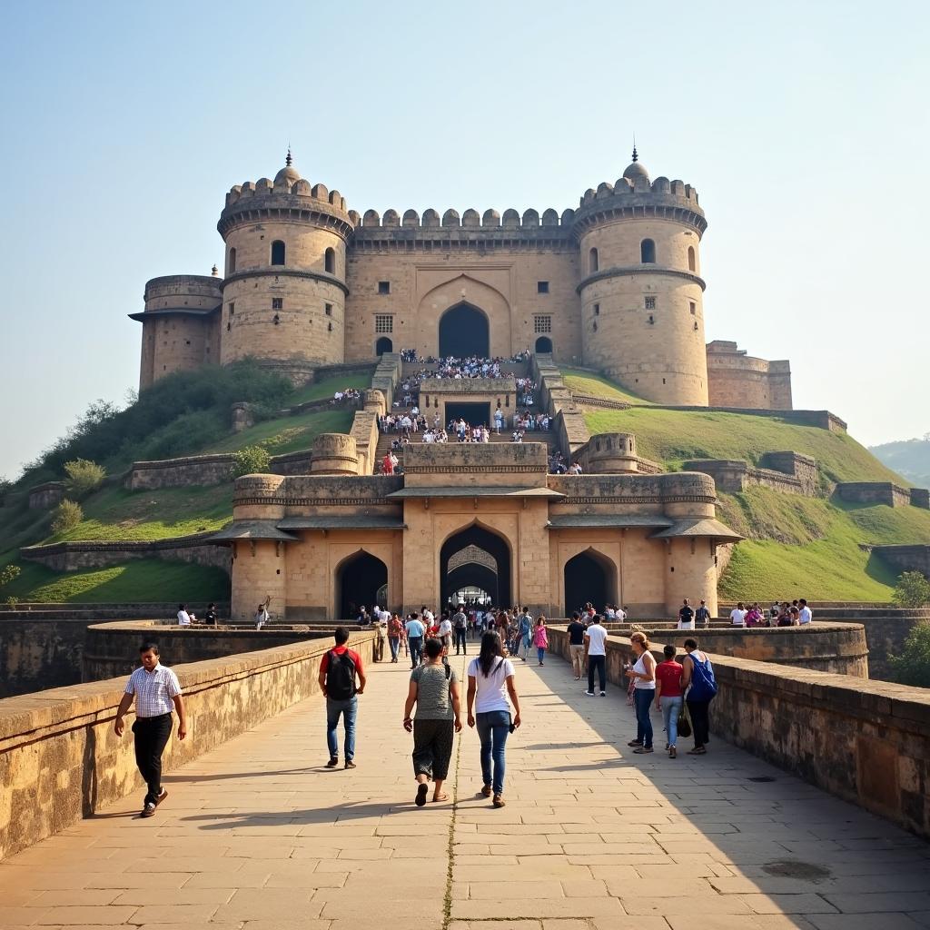 Exploring the historic Golconda Fort in Hyderabad