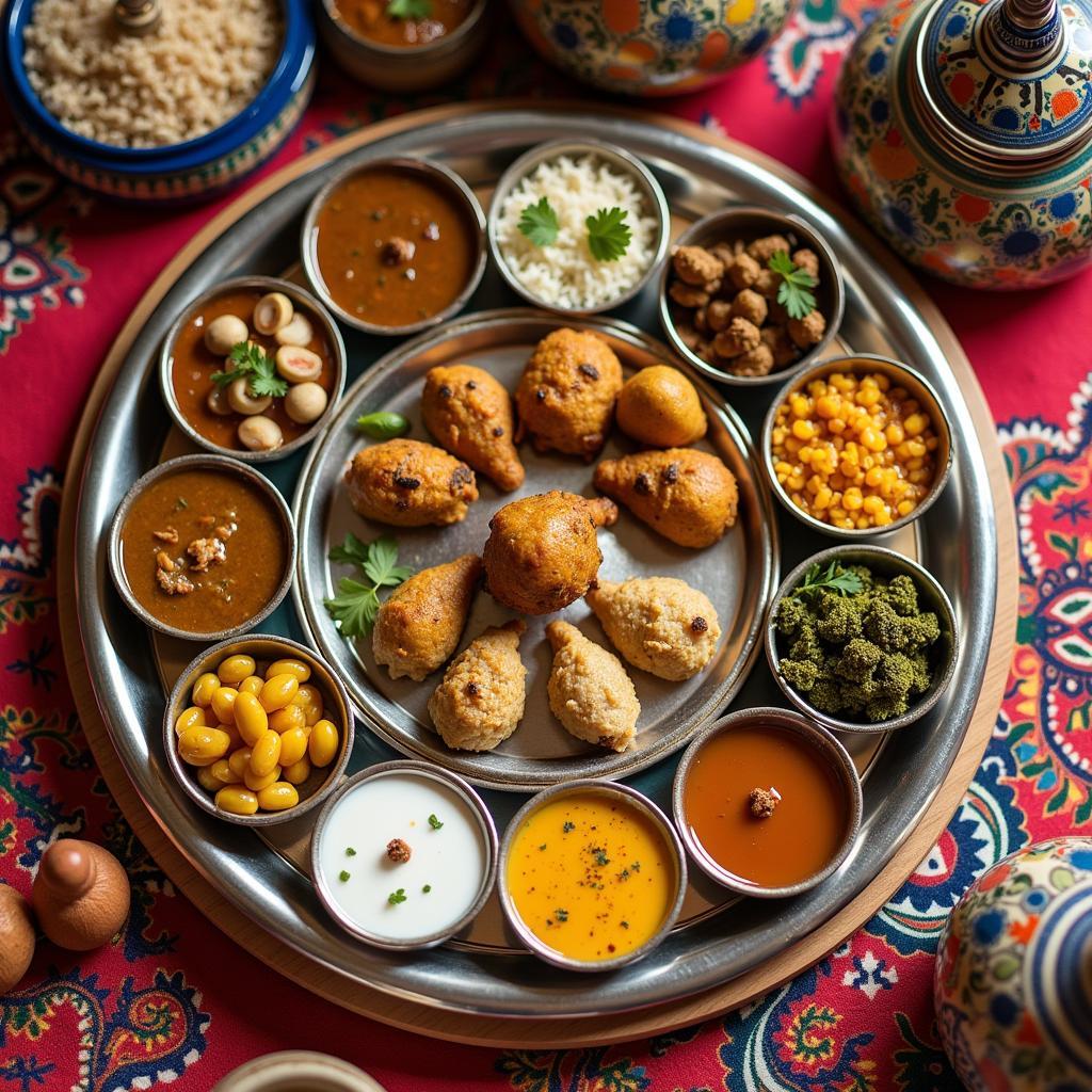 Gujarati Thali and Handicrafts