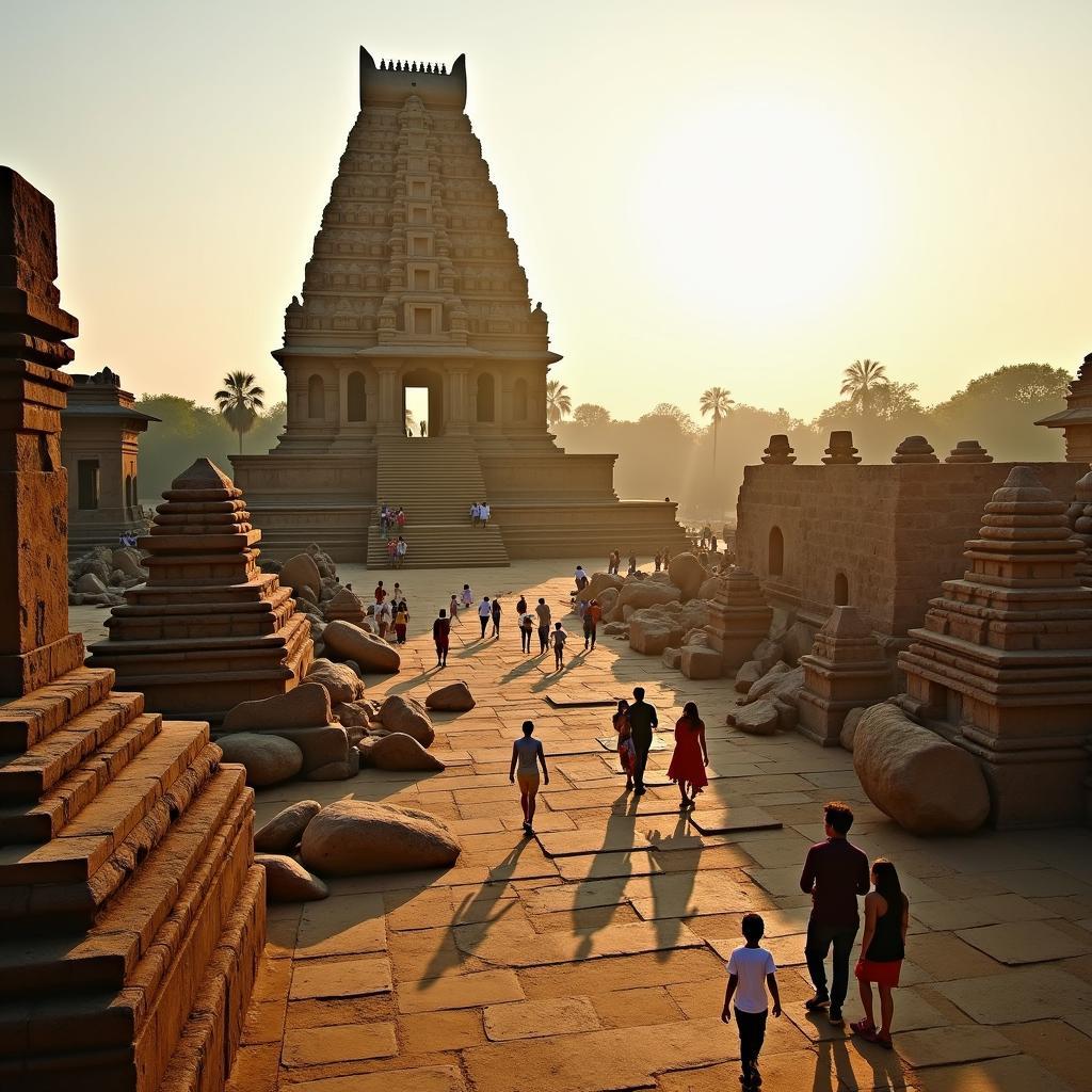 Ancient Ruins of Hampi's Virupaksha Temple