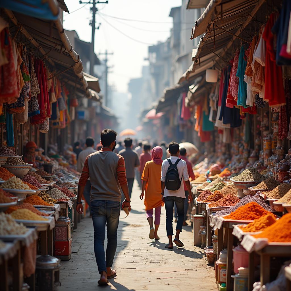 Haridwar Local Market Scene