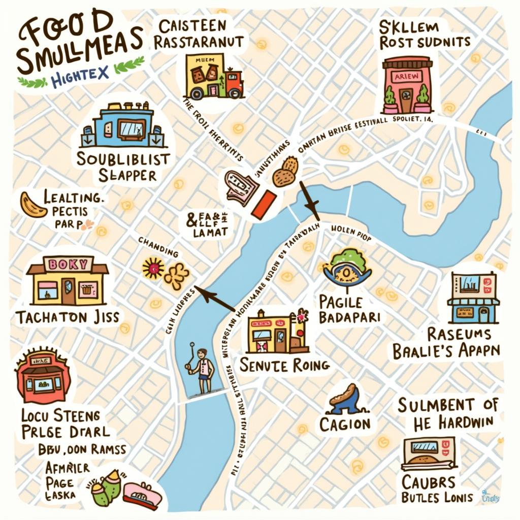 Harlem Food Tour Walking Map