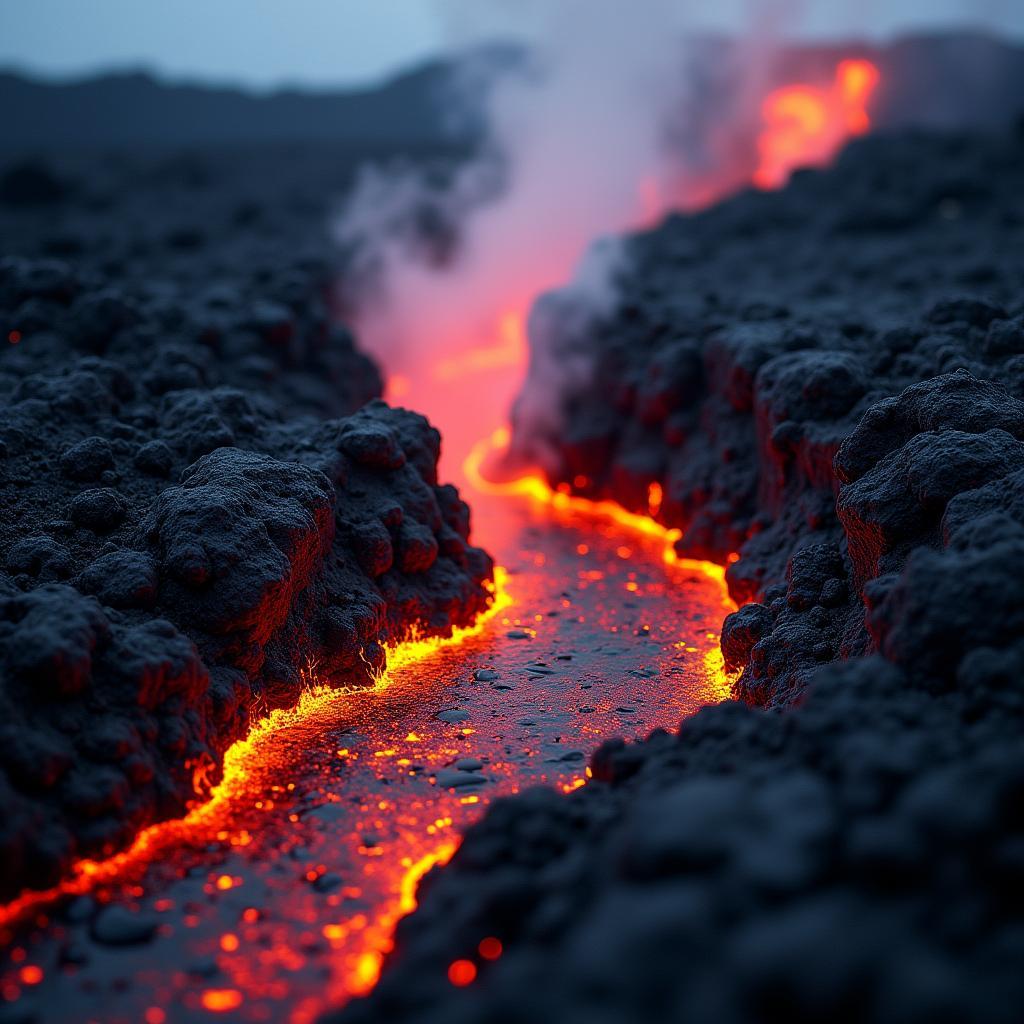 Hawaii Volcano Lava Flow