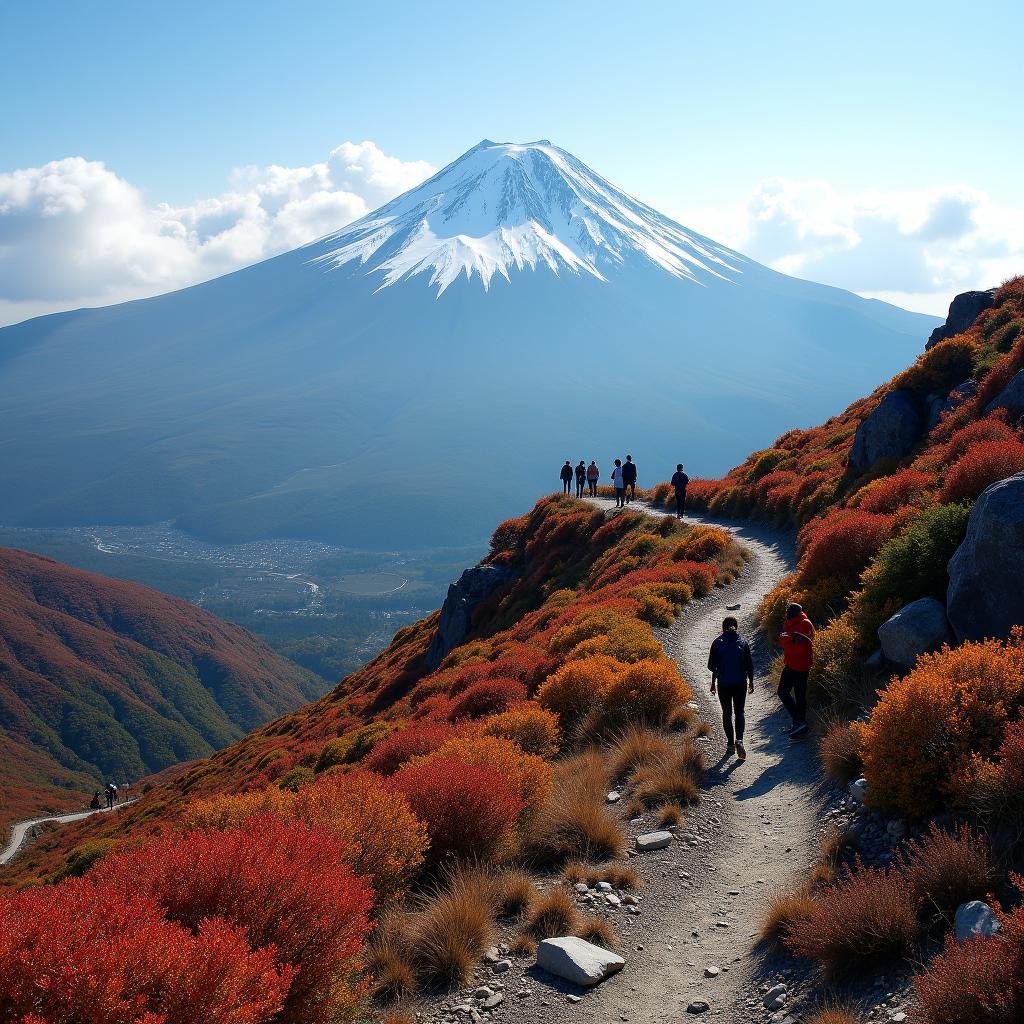 Hiking Mount Fuji Trails