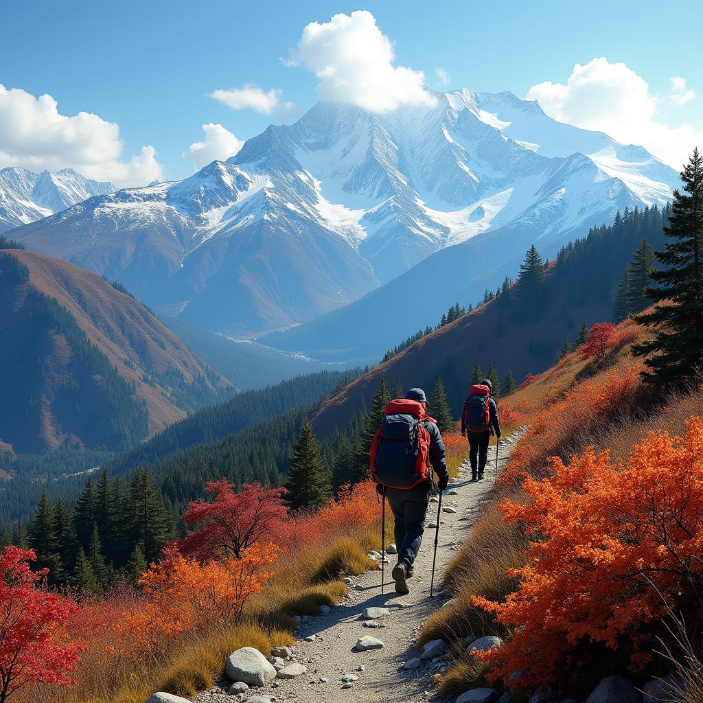 Hiking through the Japanese Alps