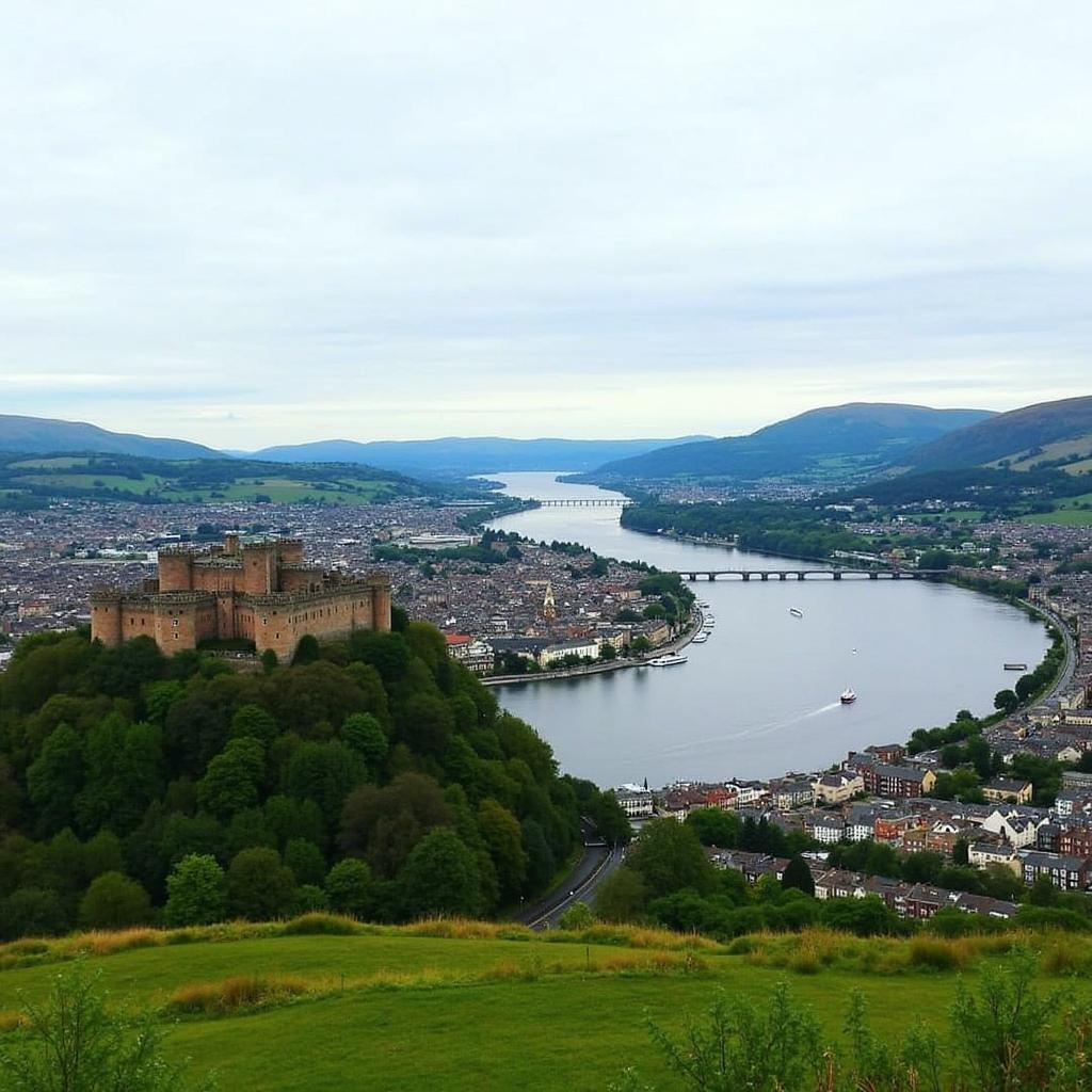 Inverness Castle overlooking the River Ness