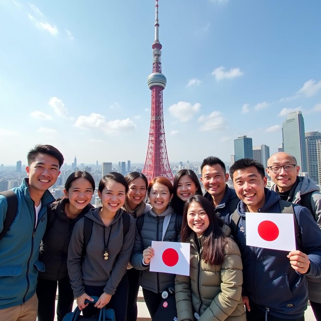 IRCTC Tour Group at Tokyo Skytree