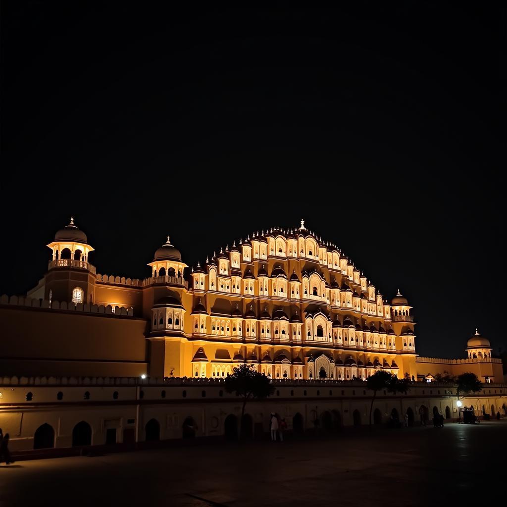 Hawa Mahal at Night