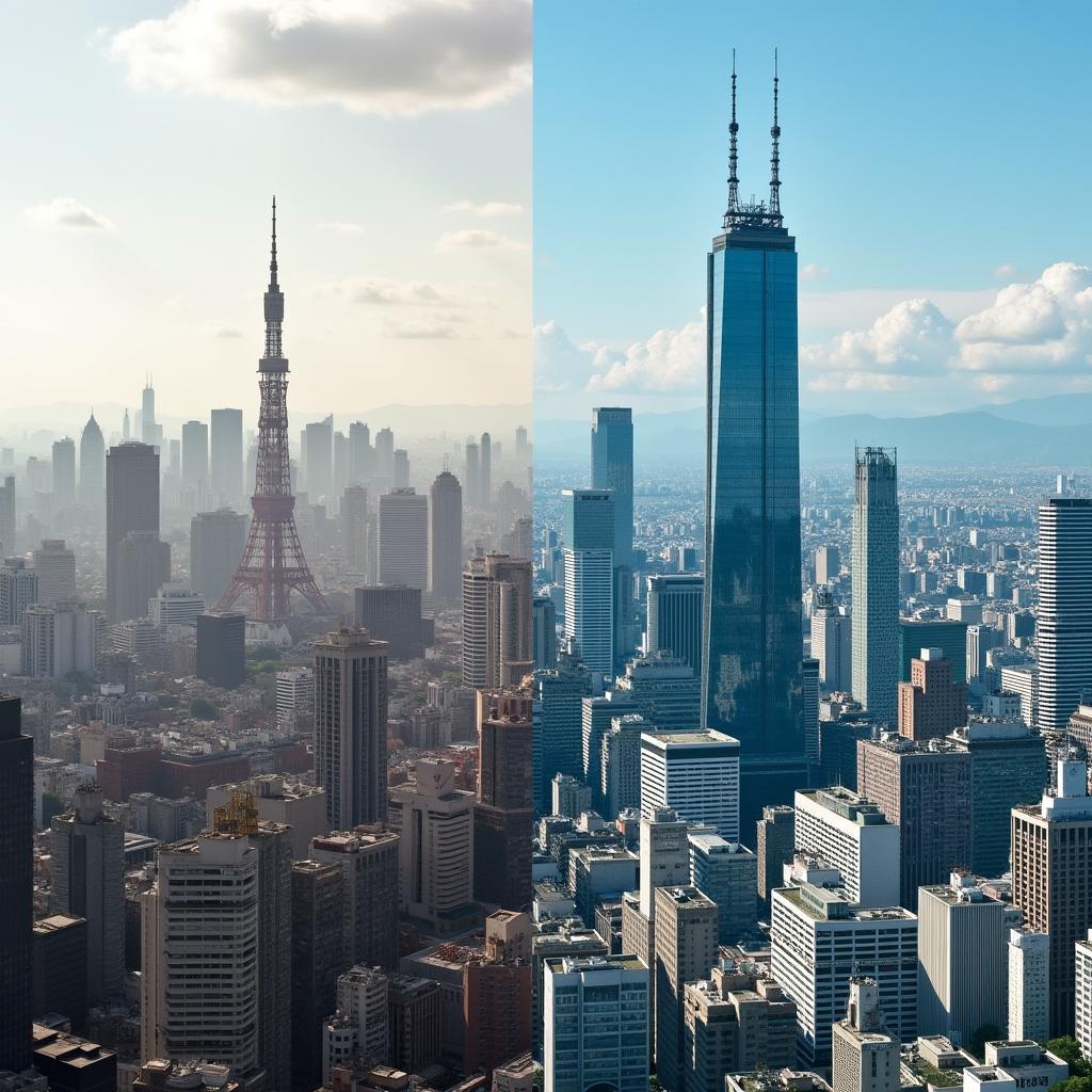 Tokyo Skyline: Then and Now