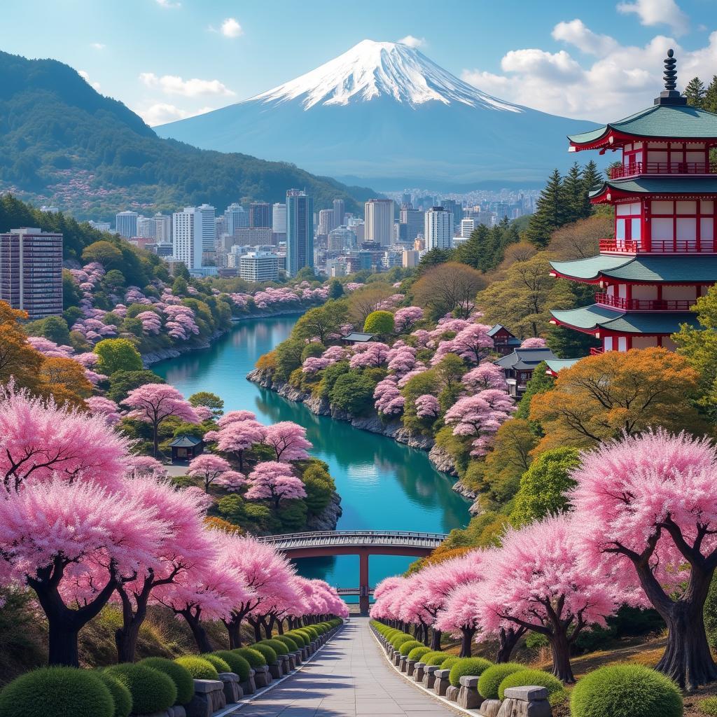 Explore diverse landscapes with an AP tour in Japan