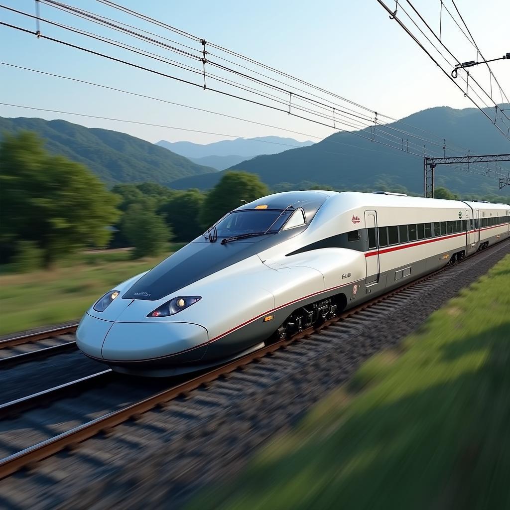 Shinkansen Bullet Train in Japan