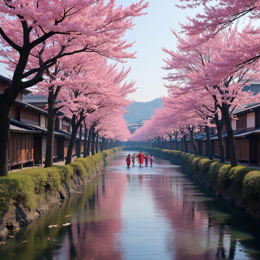 Kyoto Cherry Blossom Festival during Spring