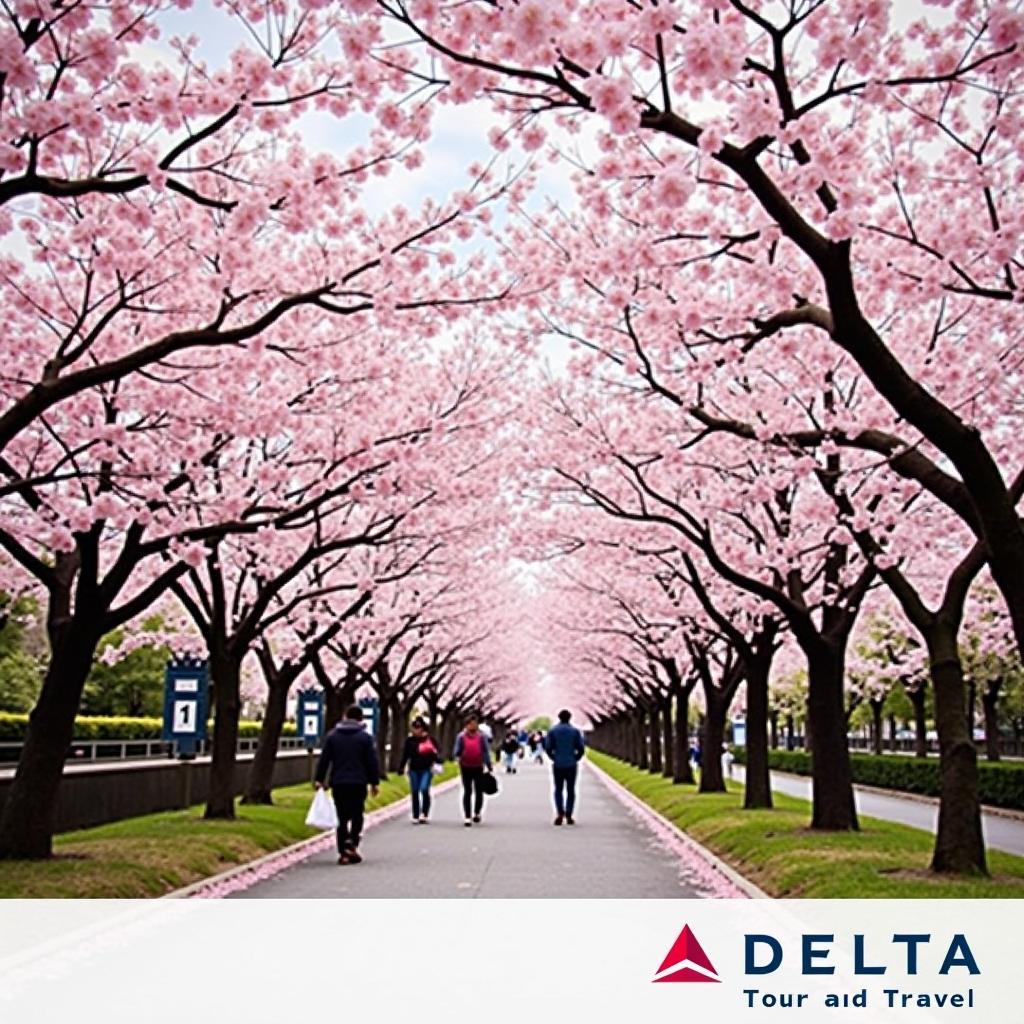 Cherry Blossoms in Tokyo with Delta Tour