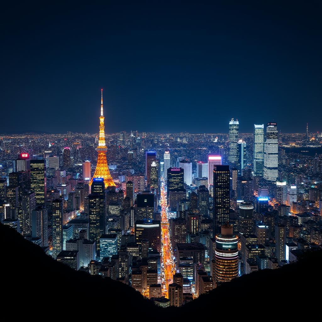 Tokyo Cityscape at Night