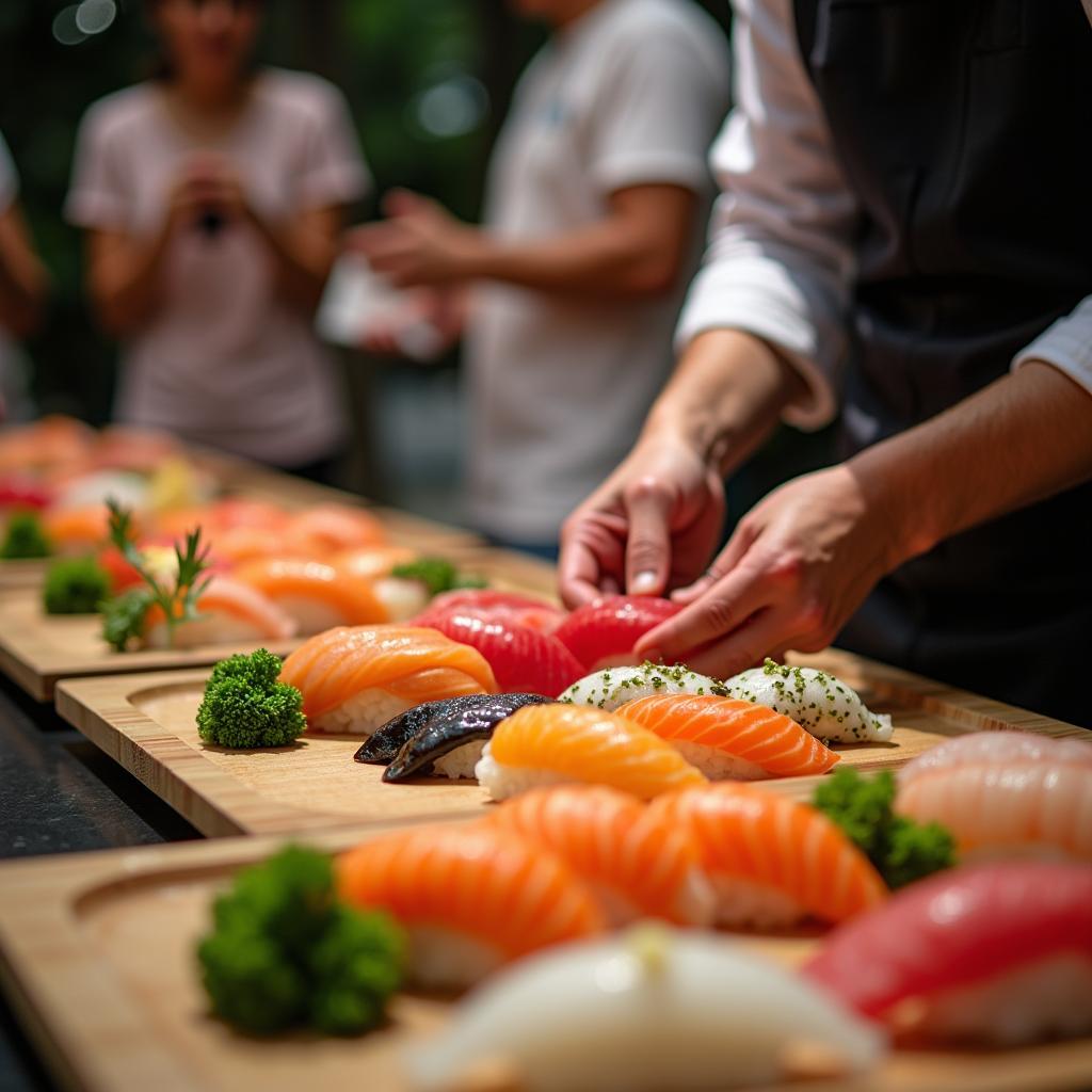 Sushi Making Class in Japan