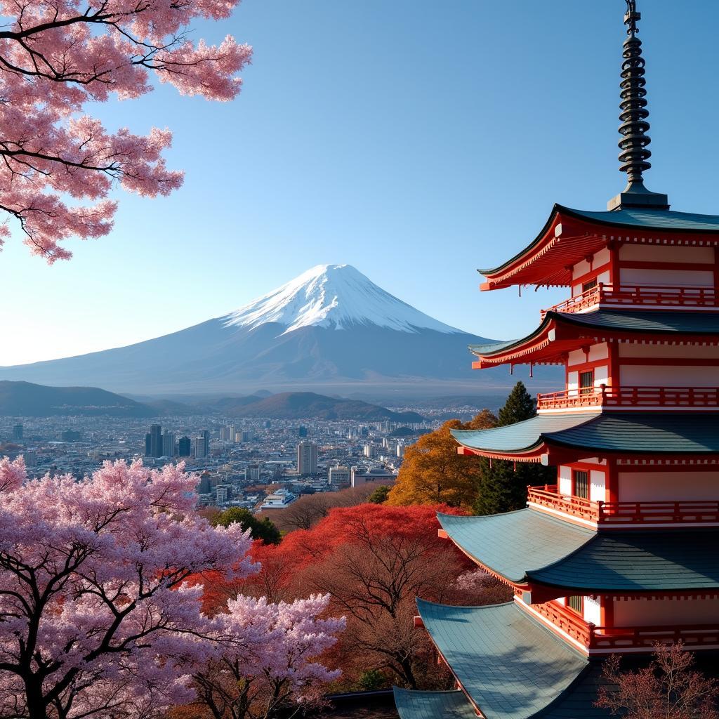 Explore Iconic Landmarks in Japan: Mount Fuji and Kiyomizu-dera Temple