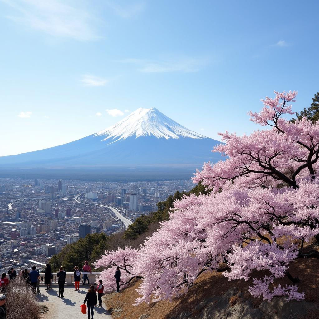 Japan Natural Escape: Mount Fuji and Cherry Blossoms