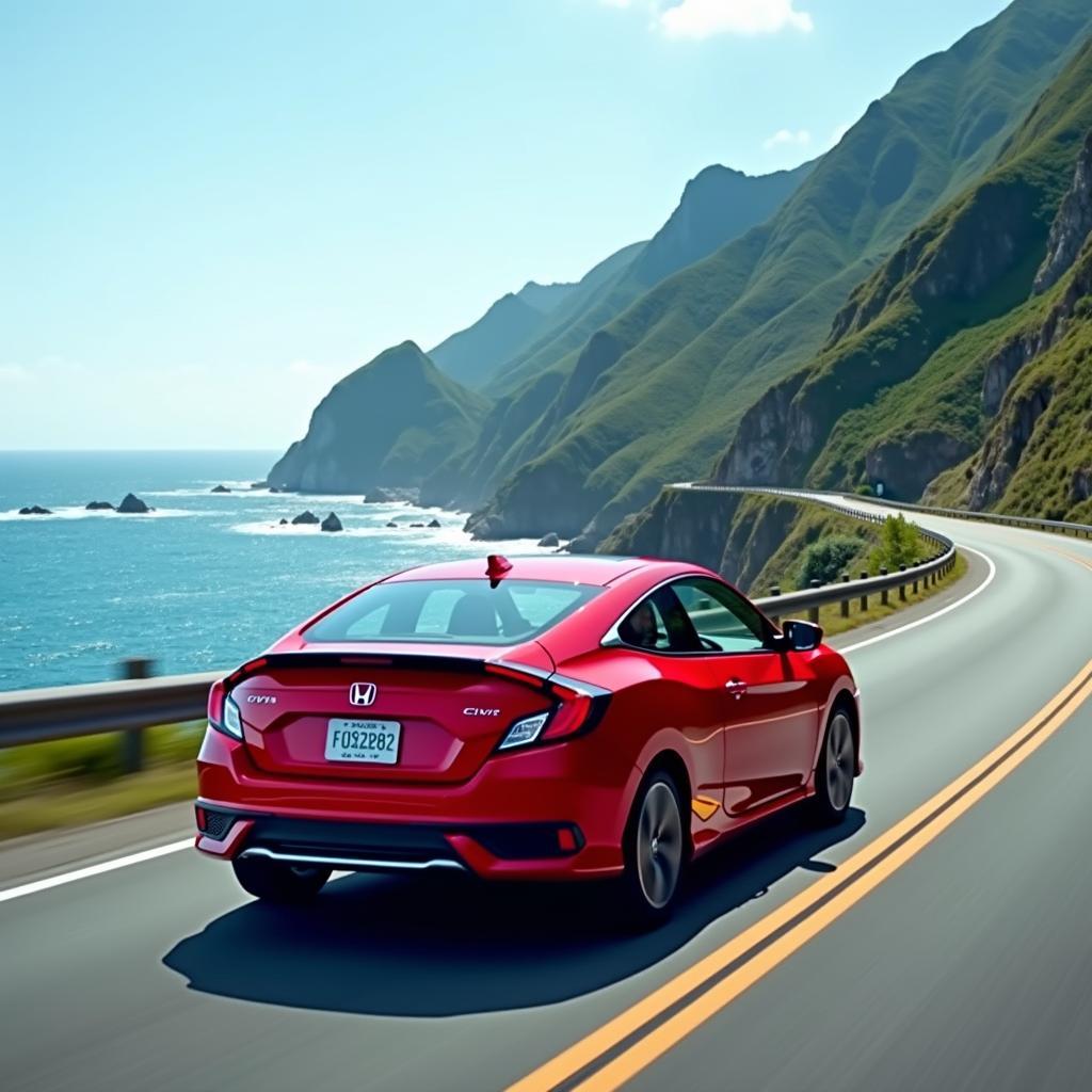 Scenic Japan Road Trip in a 2018 Civic Coupe Touring