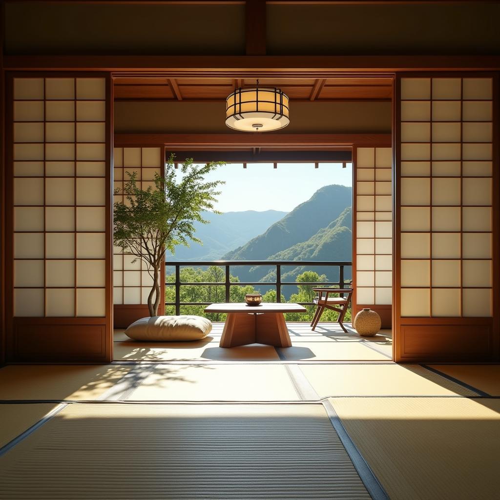 Traditional Japanese Ryokan Inn