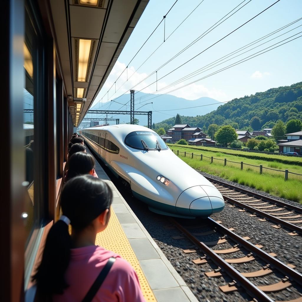 Shinkansen Bullet Train Journey to Kyoto