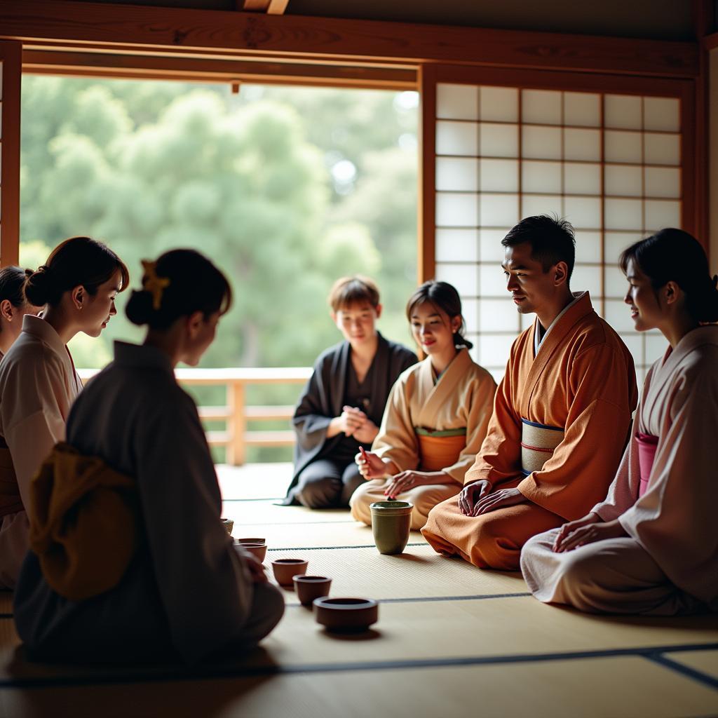 Participating in a Traditional Japanese Tea Ceremony