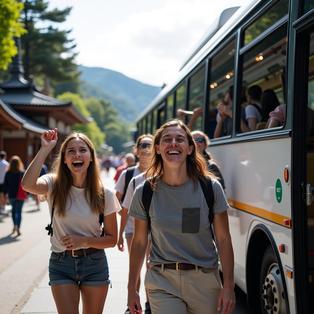 Group Travel in Japan with a Tempo Traveller