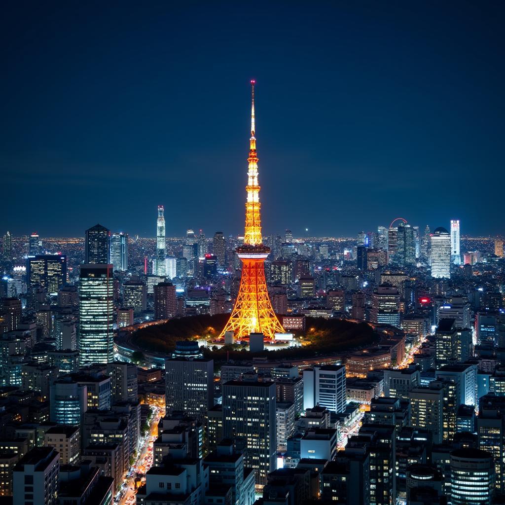 Tokyo Cityscape at Night