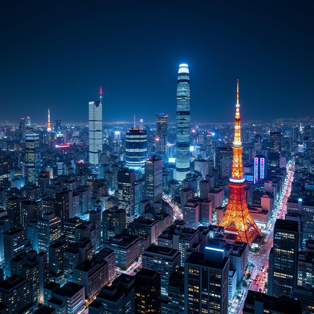 Tokyo Cityscape at Night