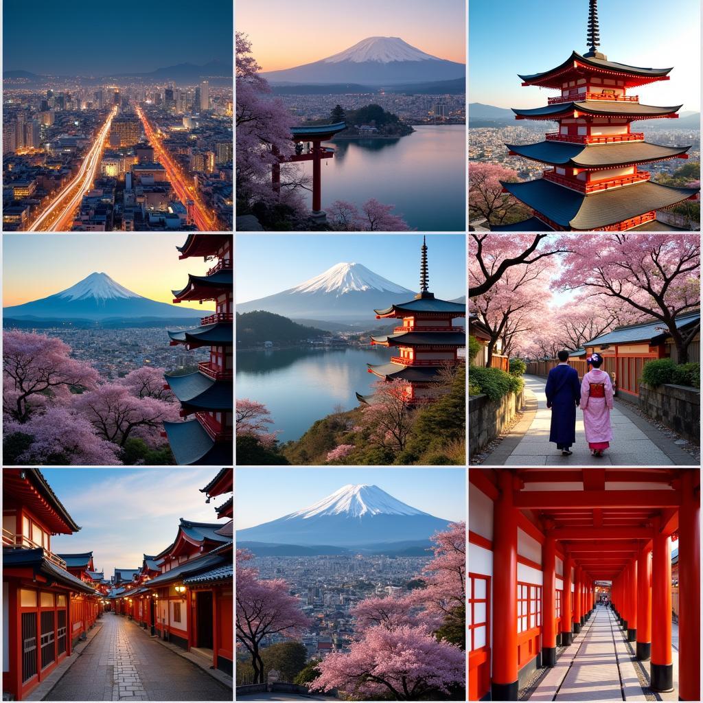 Overview of Japan travel destinations and experiences