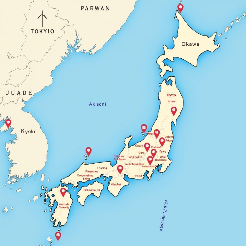 Planning Your Japan Trip: Map of Key Destinations