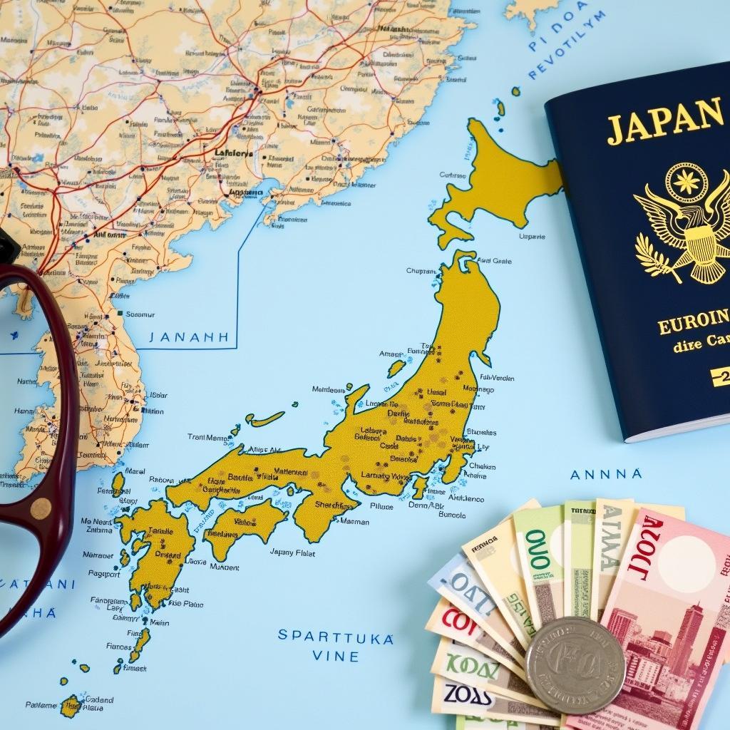 Planning a Trip to Japan with Maps and Itinerary